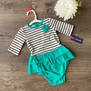 {NWT} Baby Girls Skirted Onesie (3-6M)